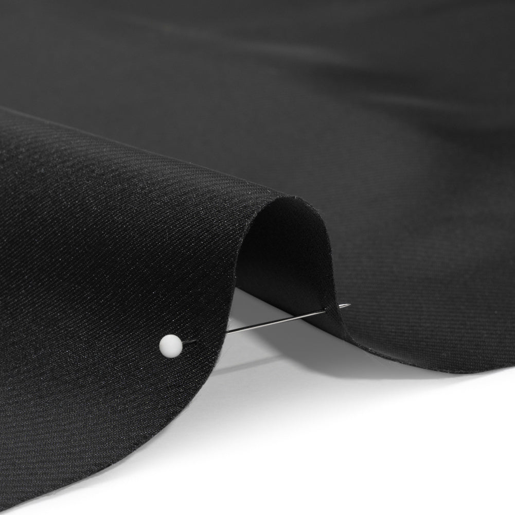 Luminous Polyester Mikado - Black - Verena Collection