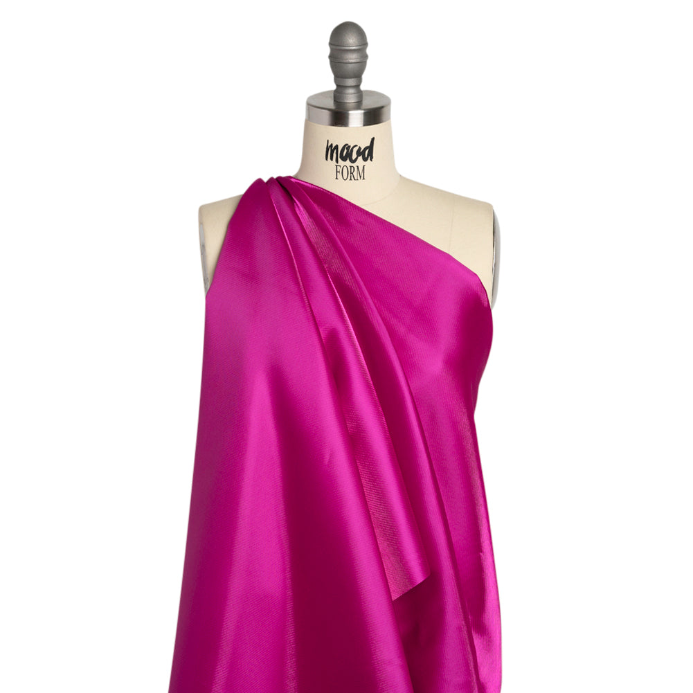 Luminous Polyester Mikado - Fuchsia - Verena Collection - Drape
