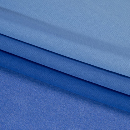 Ombre Polyester Chiffon - Sky - Sammi Collection Folded
