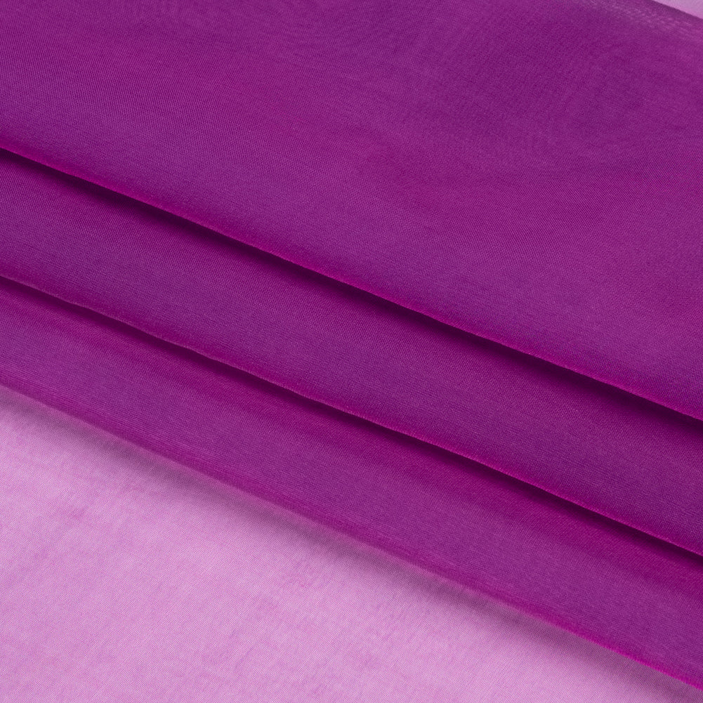 Chiffon-Like Silk Voile - Magenta and Navy Iridescent - Adelaide Collection