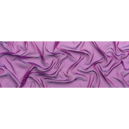Chiffon-Like Silk Voile - Magenta and Navy Iridescent - Adelaide Collection
