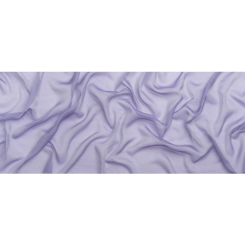 Chiffon-Like Silk Voile - Lavender and Silver Iridescent - Adelaide Collection - Full
