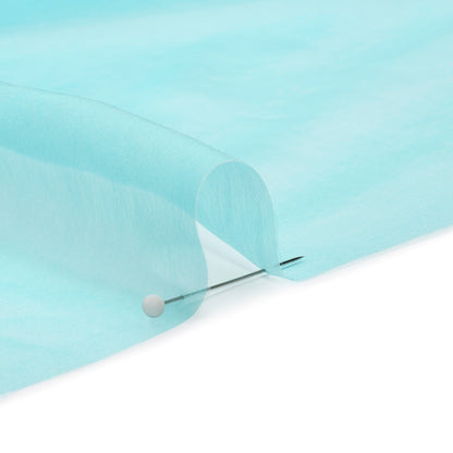 Chiffon-Like Silk Voile - Aqua and White Iridescent - Adelaide Collection
