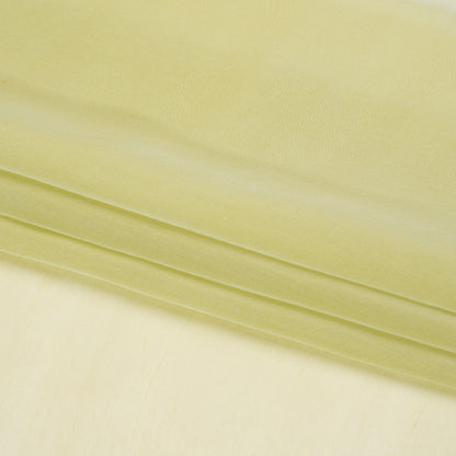 Adelaide Key Lime and White Iridescent Chiffon-Like Silk Voile