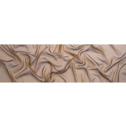 Chiffon-Like Silk Voile - Navy and Gold Iridescent - Adelaide Collection