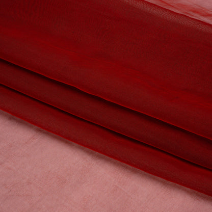 Chiffon-Like Silk Voile - Red and Black Iridescent - Adelaide Collection