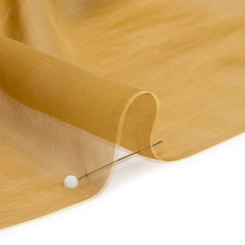 Chiffon-Like Silk Voile - Maize Iridescent - Adelaide Collection