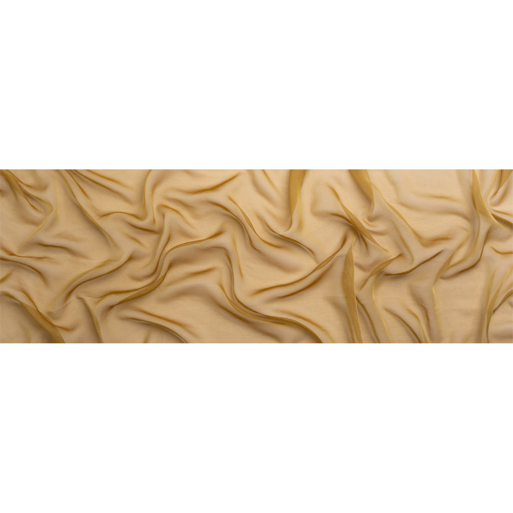 Chiffon-Like Silk Voile - Maize Iridescent - Adelaide Collection