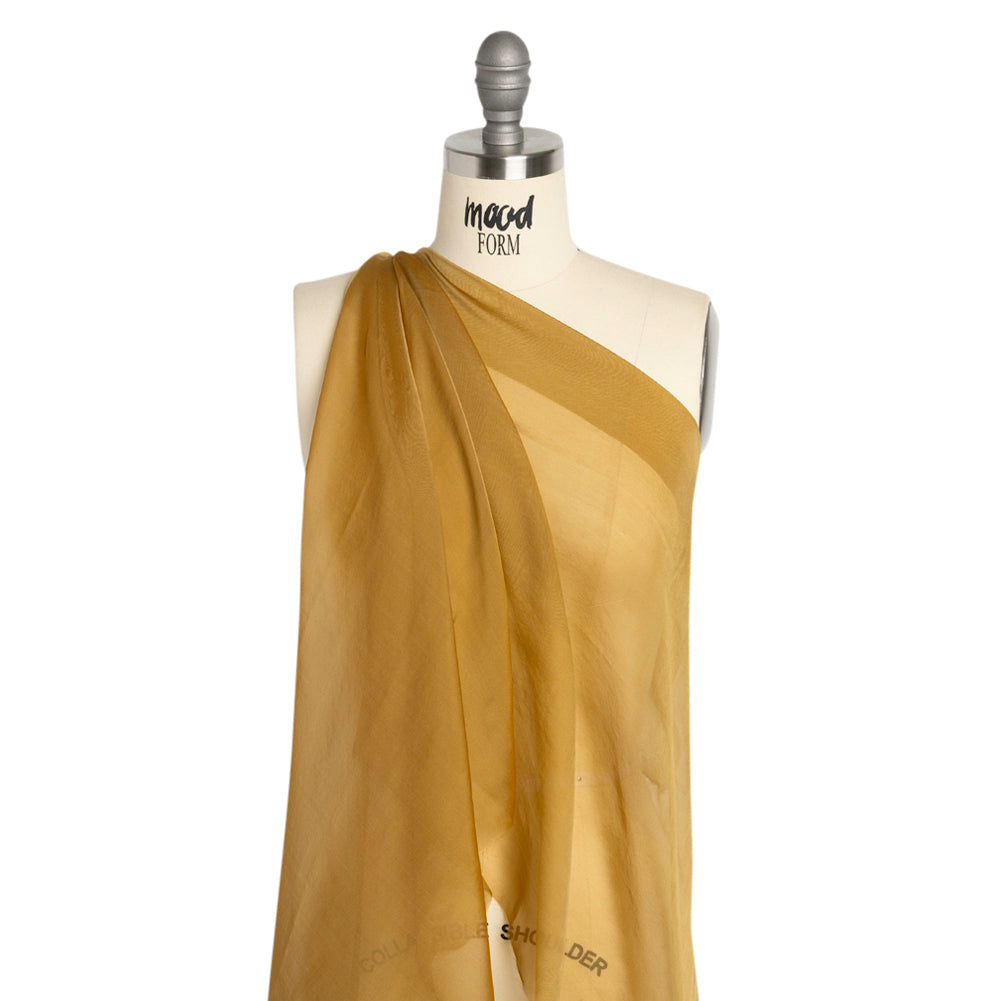 Chiffon-Like Silk Voile - Maize Iridescent - Adelaide Collection