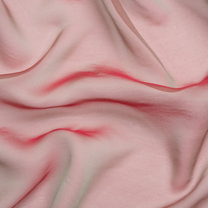 Chiffon-Like Silk Voile - Aqua and Berry Red Iridescent - Adelaide Collection