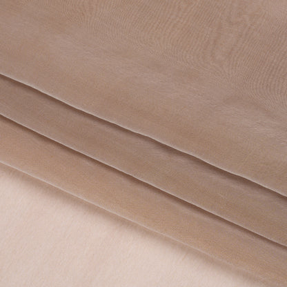 Chiffon-Like Silk Voile - Mink and Silver Iridescent - Adelaide Collection