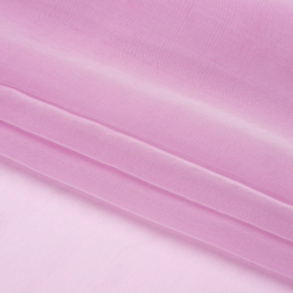 Chiffon-Like Silk Voile - Tulip and White Iridescent - Adelaide Collection - Folded