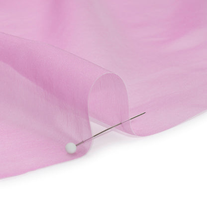 Chiffon-Like Silk Voile - Tulip and White Iridescent - Adelaide Collection
