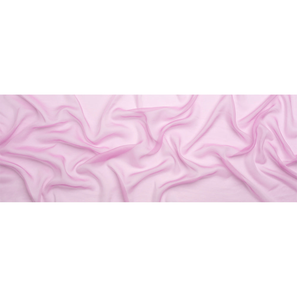 Chiffon-Like Silk Voile - Tulip and White Iridescent - Adelaide Collection - Full