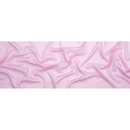Chiffon-Like Silk Voile - Tulip and White Iridescent - Adelaide Collection