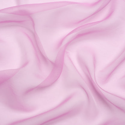 Chiffon-Like Silk Voile - Tulip and White Iridescent - Adelaide Collection