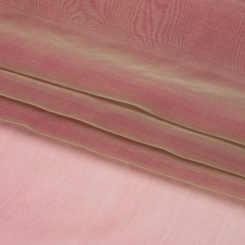 Chiffon-Like Silk Voile - Berry and Key Lime Iridescent - Adelaide Collection - Folded
