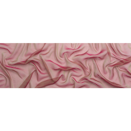 Chiffon-Like Silk Voile - Berry and Key Lime Iridescent - Adelaide Collection