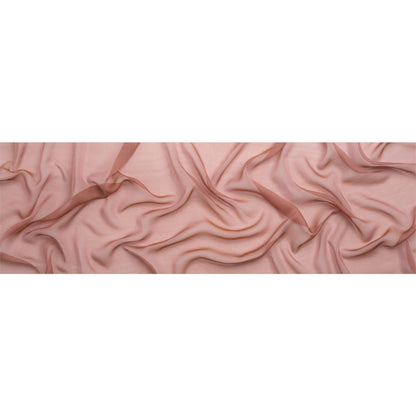 Chiffon-Like Silk Voile - Rose and Brown Iridescent - Adelaide Collection