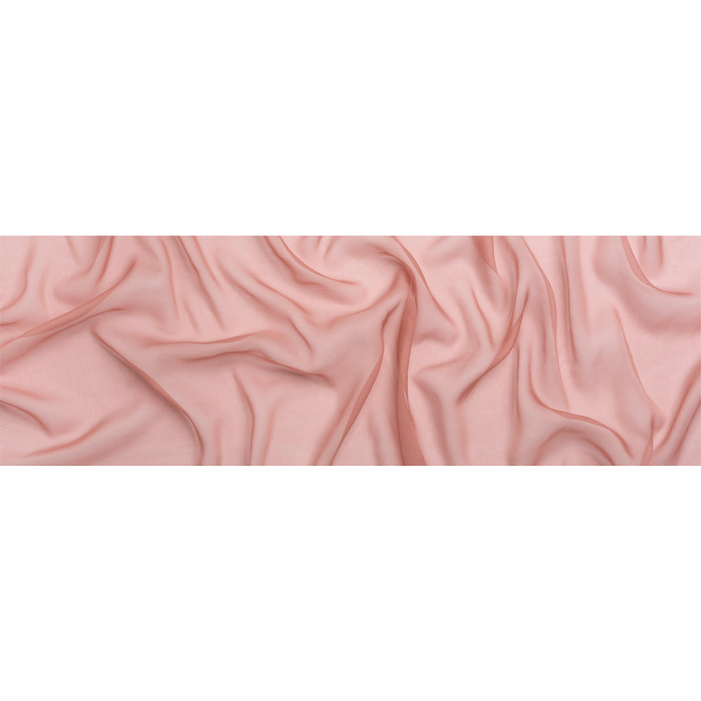 Chiffon-Like Silk Voile - Dark Rose Iridescent - Adelaide Collection - Full