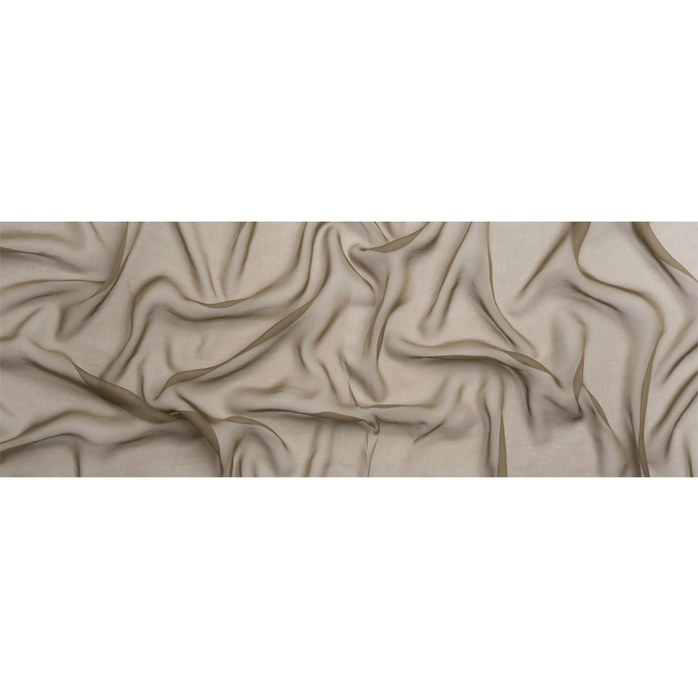 Chiffon-Like Silk Voile - Mole - Adelaide Collection