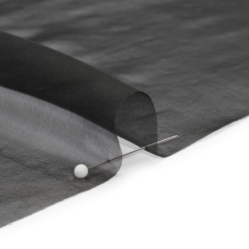 Chiffon-Like Silk Voile - Black - Adelaide Collection