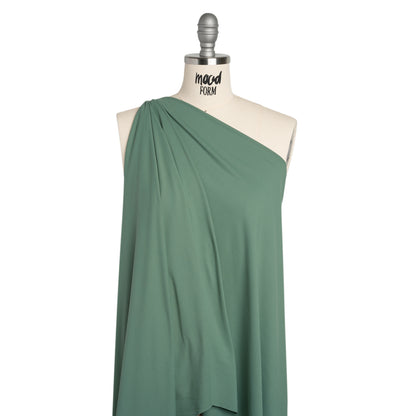 Stretch Polyester Jersey - Dark Seafoam Drape