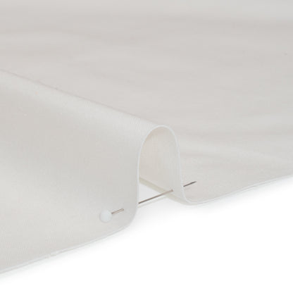 Stretch Cotton Blend Sateen - Ivory Detail