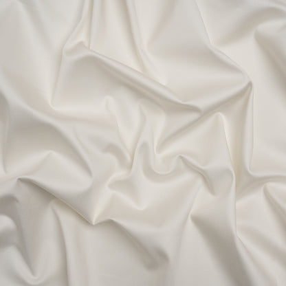 Stretch Cotton Blend Sateen - Ivory