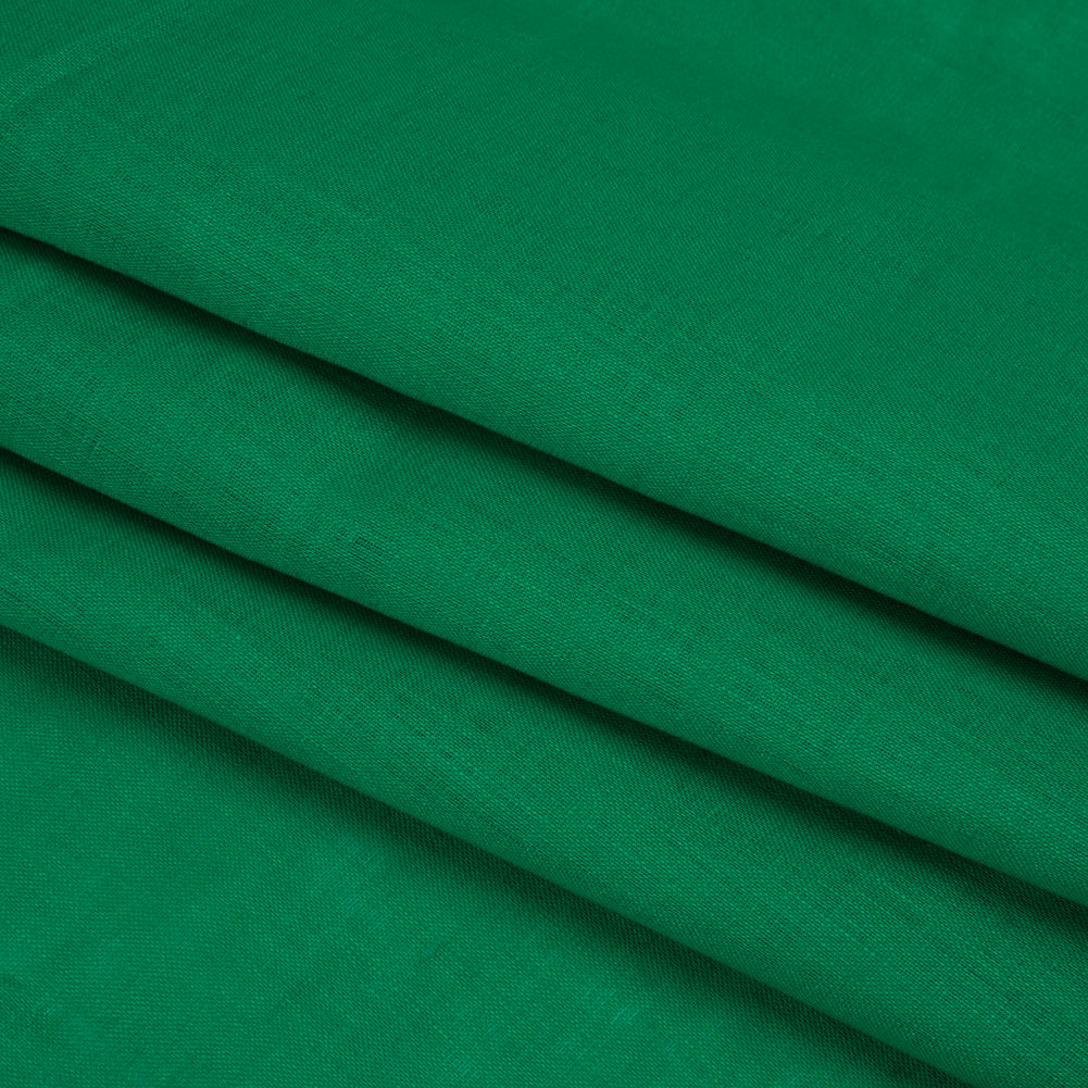 Famous Australian Designer Kelly Green Lightweight Linen Woven Folded
