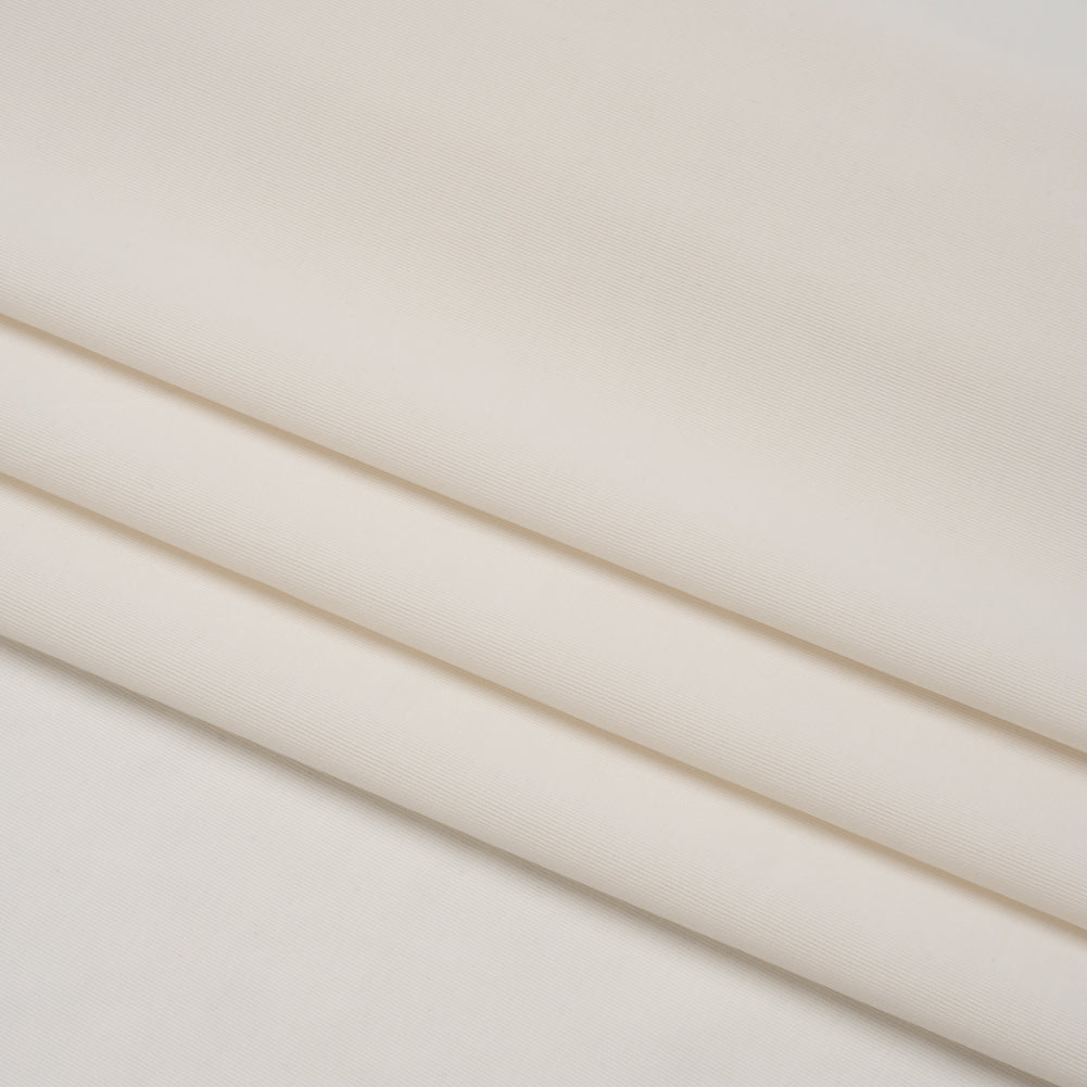 Famous Australian Designer Ivory Stretch Polyester Jersey Folded