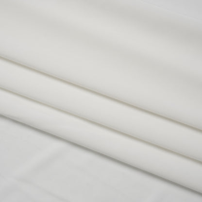 Famous Australian Designer Off White Stretch Polyester Jersey Folded