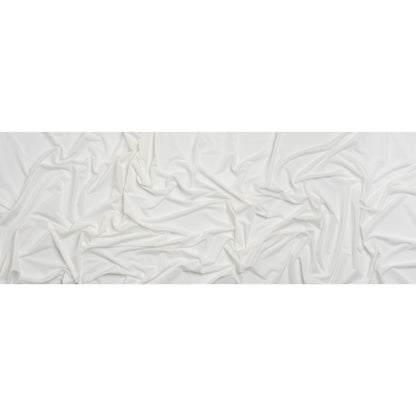 Famous Australian Designer Off White Stretch Polyester Jersey Full