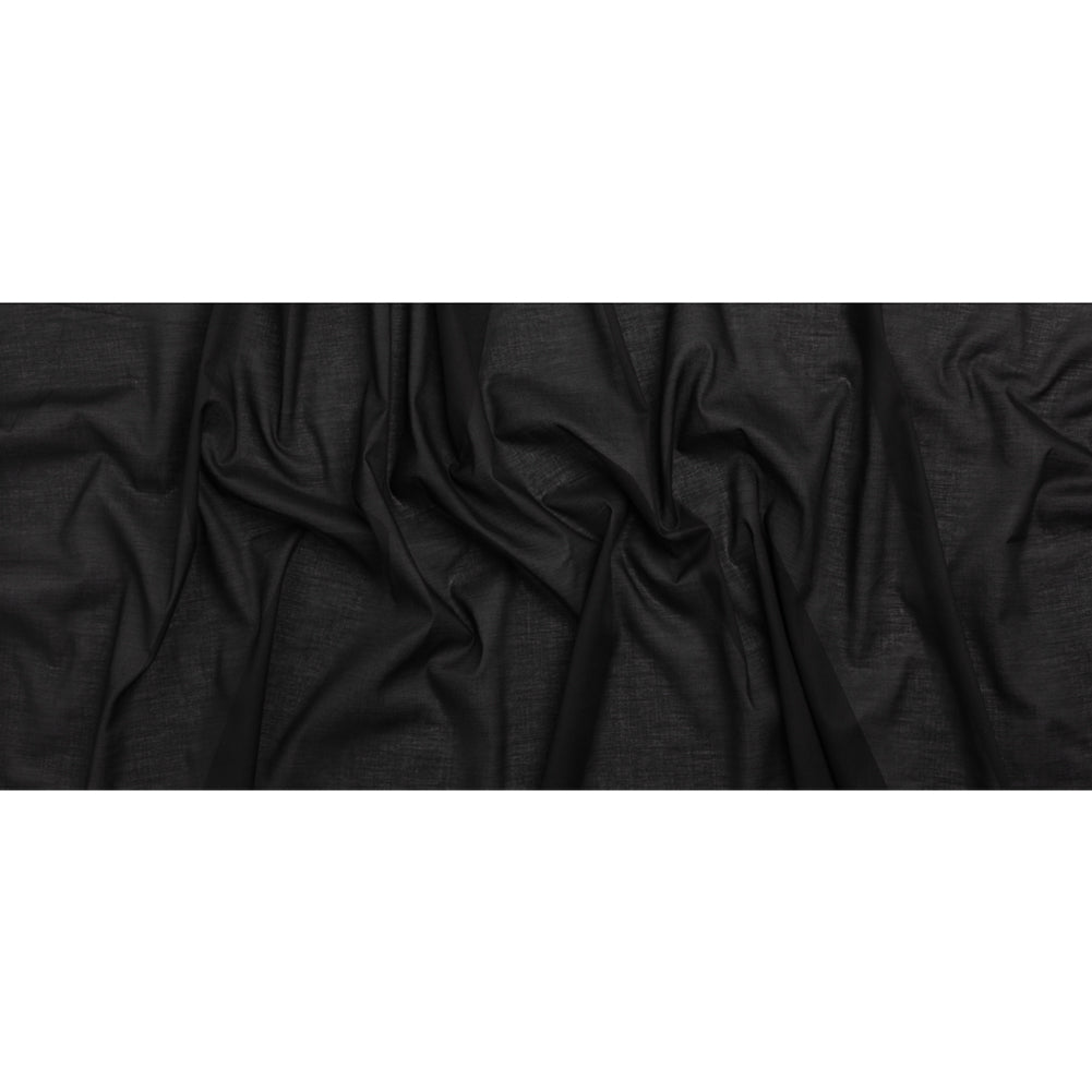 Famous Australian Designer Black Cotton Voile Full