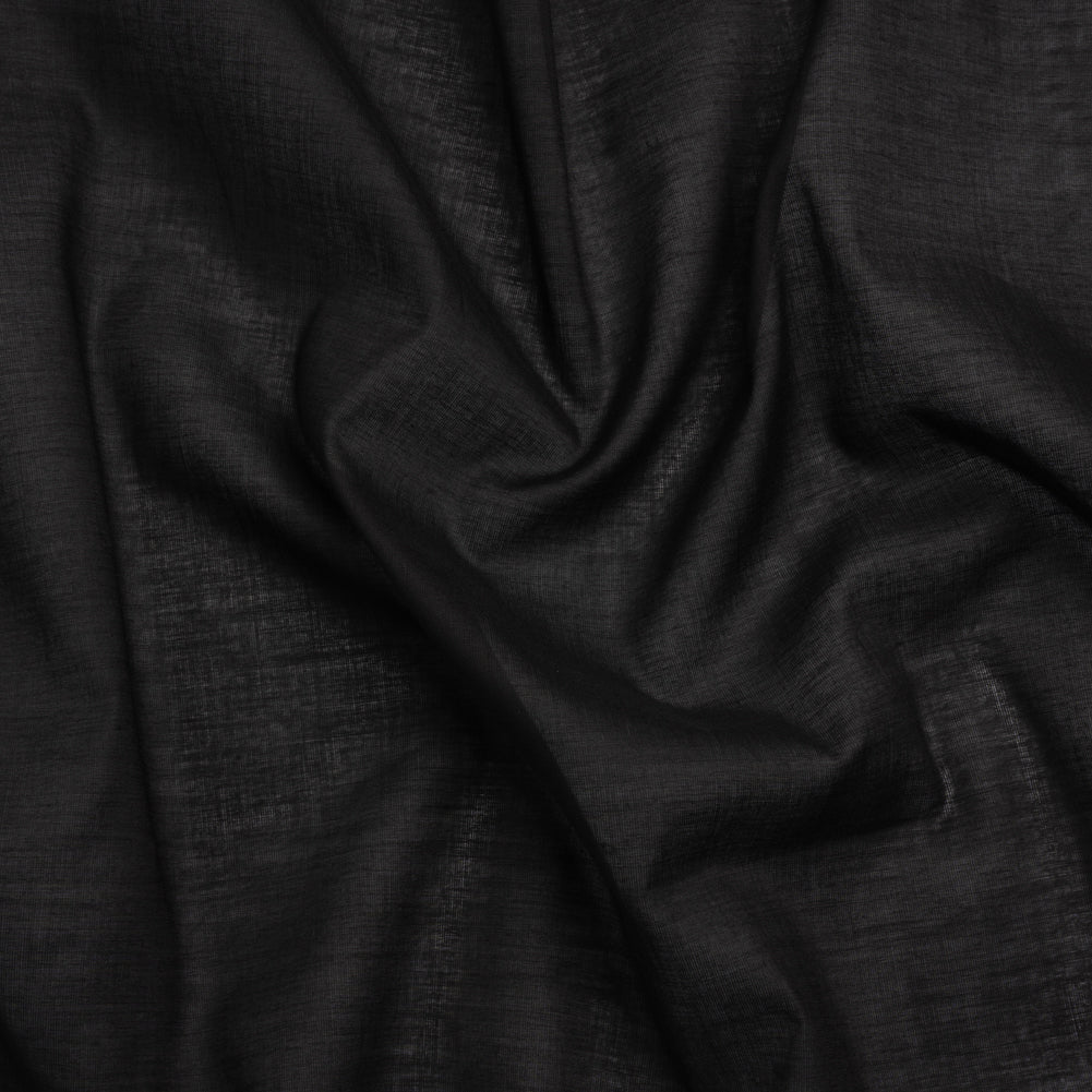 Famous Australian Designer Black Cotton Voile