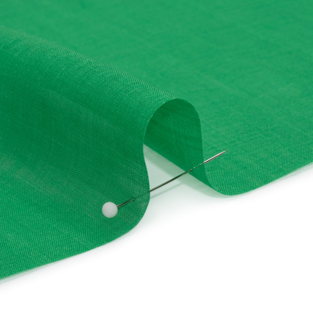 Famous Australian Designer Kelly Green Lightweight Ramie Woven Detail