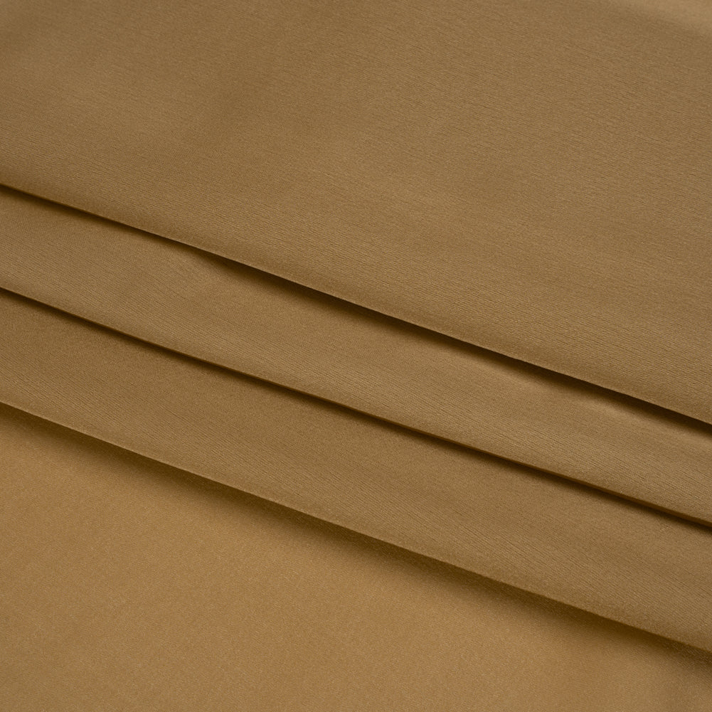 Famous Australian Designer Gold Satin Faced Silk Chiffon Folded