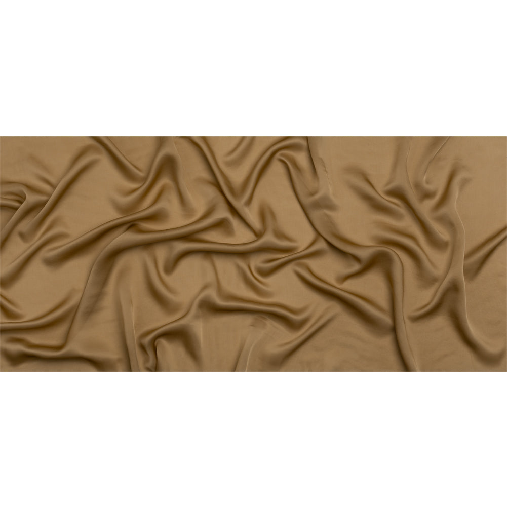 Famous Australian Designer Gold Satin Faced Silk Chiffon Full