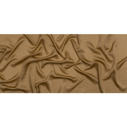 Famous Australian Designer Gold Satin Faced Silk Chiffon Full