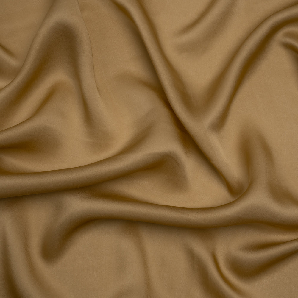 Famous Australian Designer Gold Satin Faced Silk Chiffon