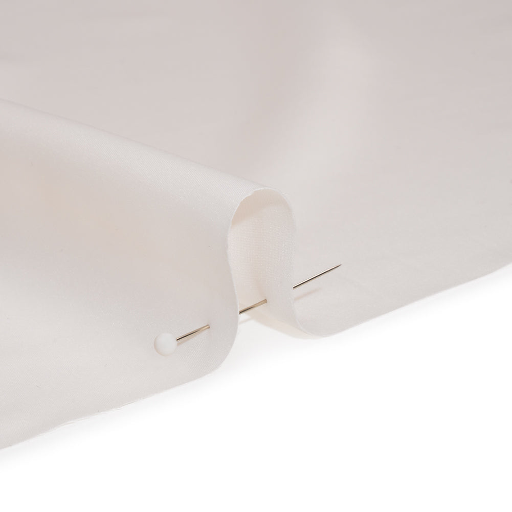 Famous Australian Designer Off White Polyester Satin Detail