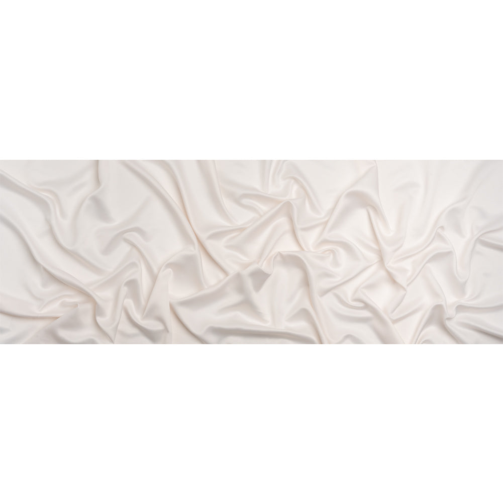 Famous Australian Designer Off White Polyester Satin Full