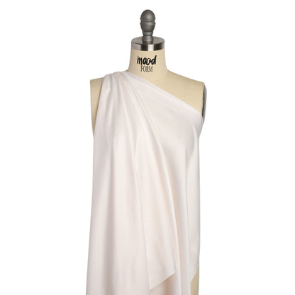Famous Australian Designer Off White Polyester Satin Drape