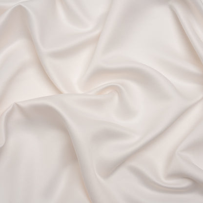 Famous Australian Designer Off White Polyester Satin