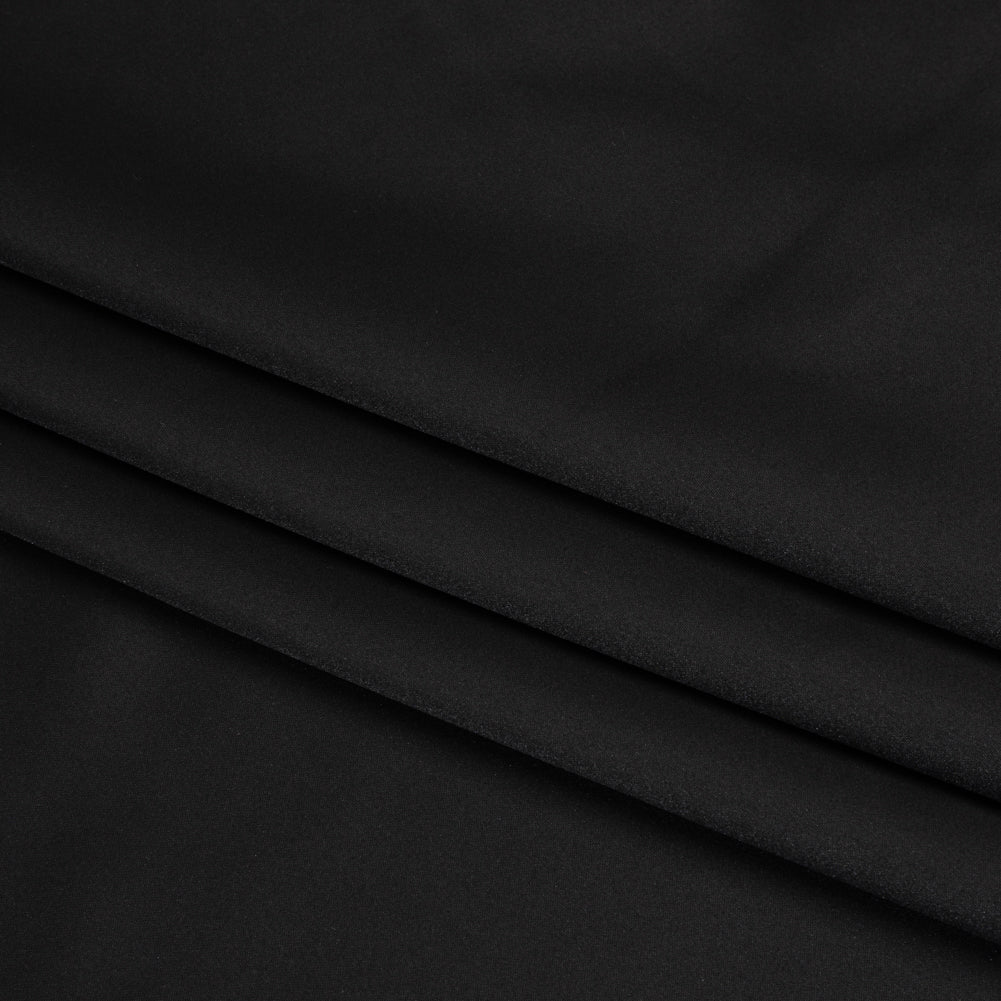 Famous Australian Designer Black Polyester Satin Folded