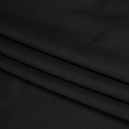 Famous Australian Designer Black Polyester Satin Folded