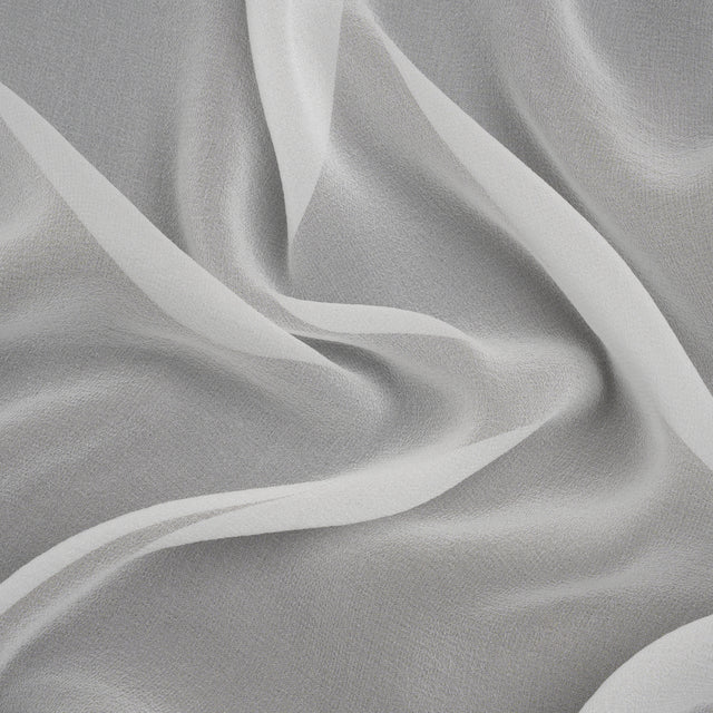 Famous Australian Designer White Silk Georgette