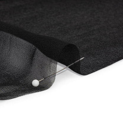 Famous Australian Designer Black Silk Georgette Detail