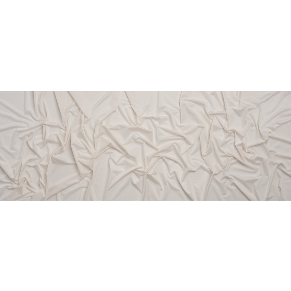 Famous Australian Designer Off White Stretch Polyester Jersey Full