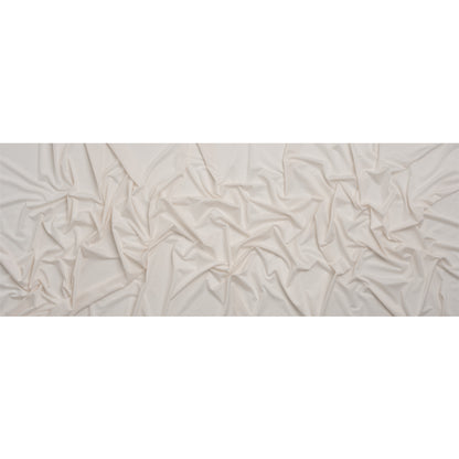 Famous Australian Designer Off White Stretch Polyester Jersey Full